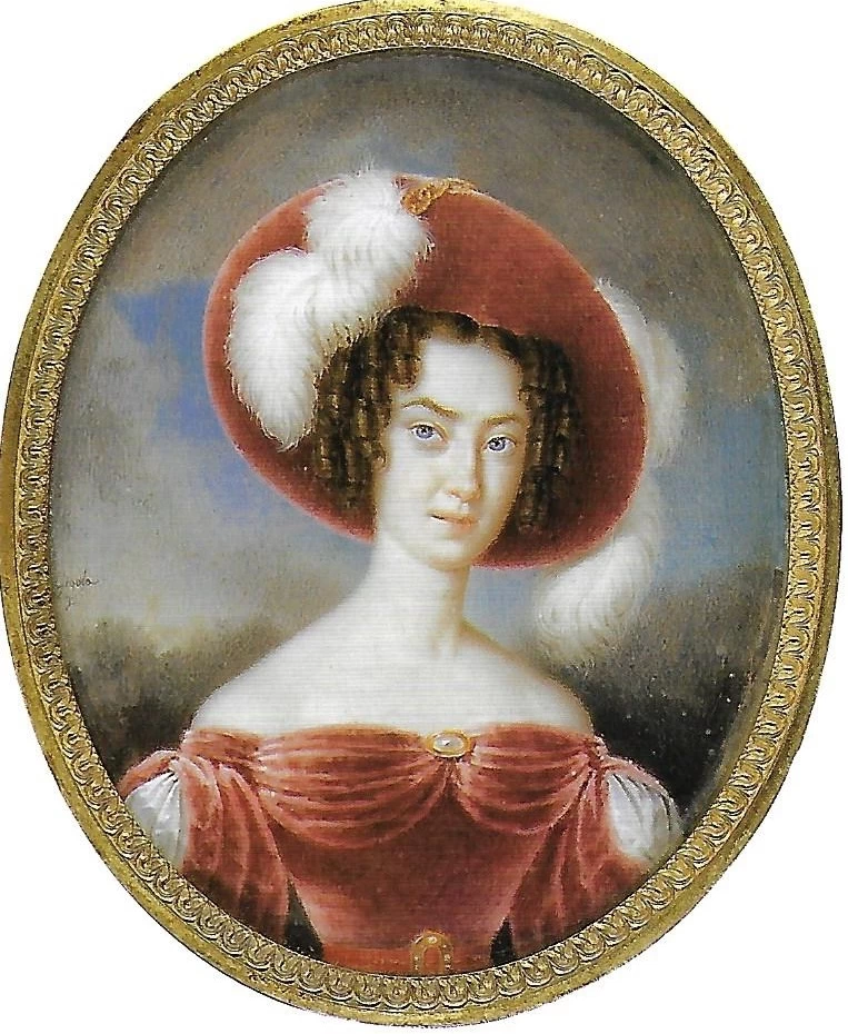 Giovanni Battista Gigola-41-Ritratto di giovane donna con cappello piumato 